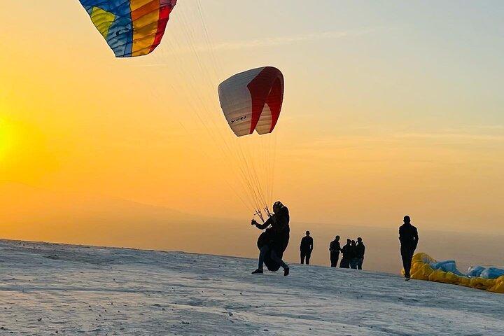 Sunset Paragliding Over Agafay Desert from Marrakech