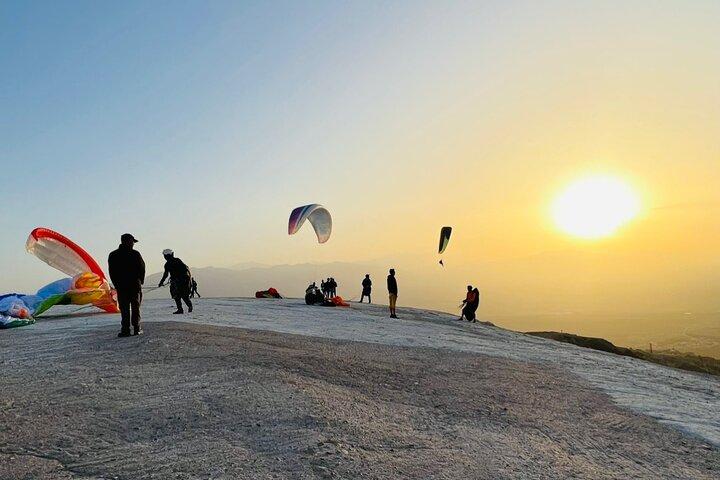 Sunset Paragliding Over Agafay Desert from Marrakech