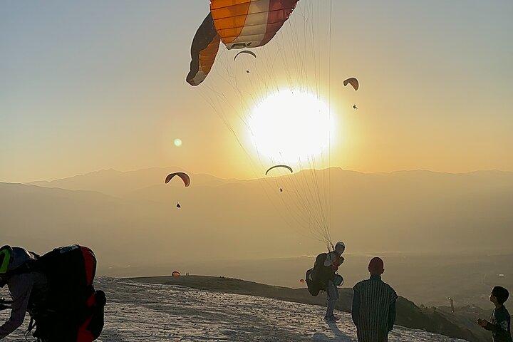 Sunset Paragliding Over Agafay Desert from Marrakech