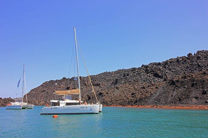 Luxury Santorini Sunset Cruise: Dinner, BBQ, Open Bar, Transfers