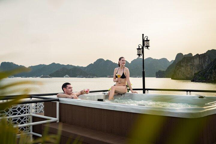 Ha Long Bay 5-Star Day Cruise with Buffet, Kayaking, and Swimming