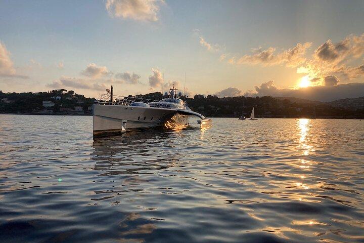Private Sunset Tour in Solar Boat near Nice and Monaco