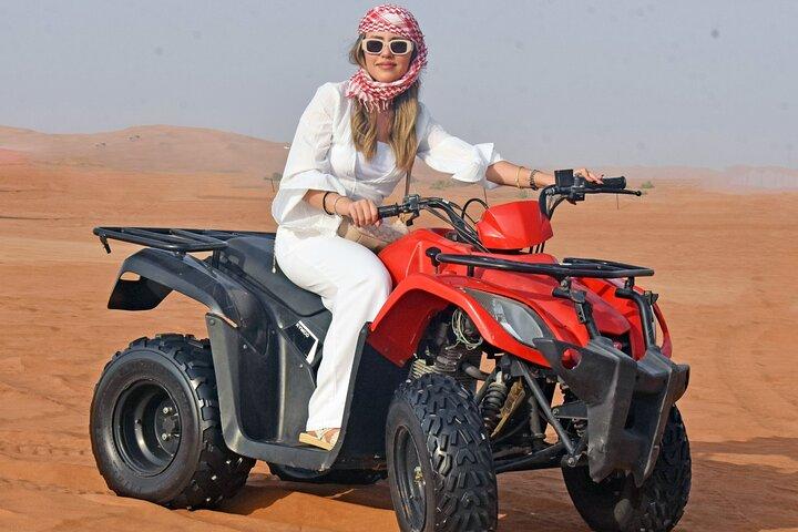 Desert Quad Bike Adventure Dubai with Free Pickup from Hotel