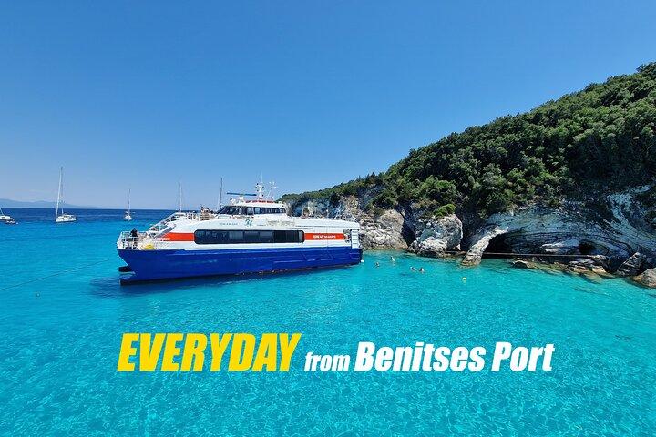 Full-Day Boat Tour of Paxos Antipaxos Blue Caves from Corfu