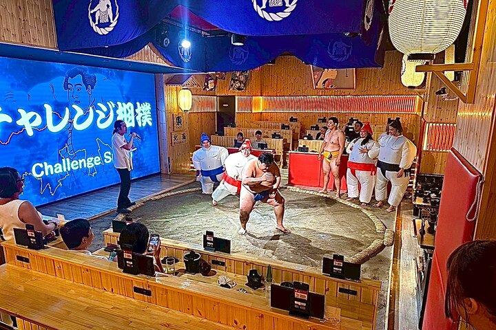 Sapporo Sumo Show Experience with Japanese Food and Photo