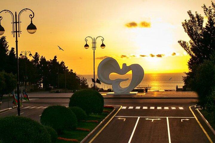 Baku: Sumgait , Pink Lake , Candy mountains and Green Bazar Visit