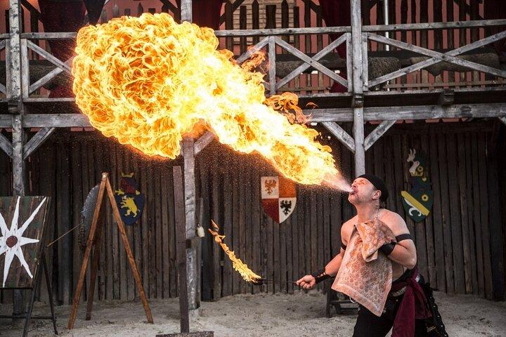 Medieval Dinner Show Castle and Brewery Tour with Hotel pick up