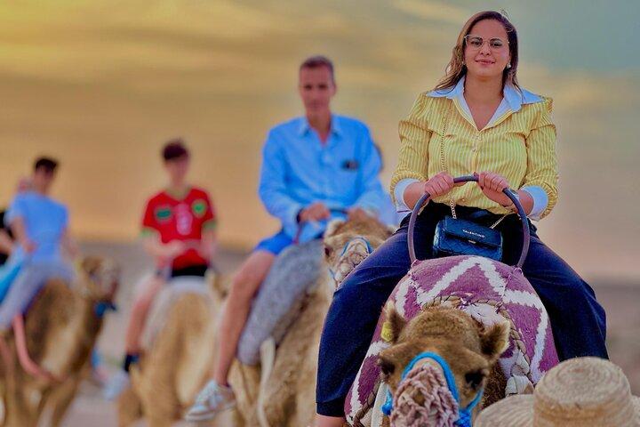 Marrakech Sunset Quad Bike in Agafay Desert+Camel Ride,Dinner,