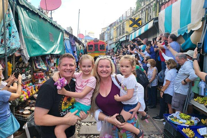 Private Tour to Maeklong Railway Market and Floating Market