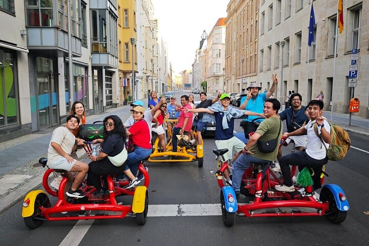 Party and Beer Bike Private Sightseeing Tour Berlin with Pick-up