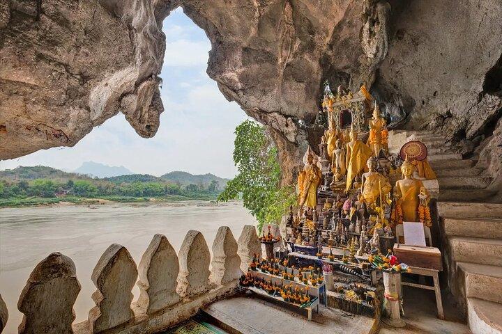 Full Day Adventure Pak Ou Caves Kuang Si Falls and Local Villages
