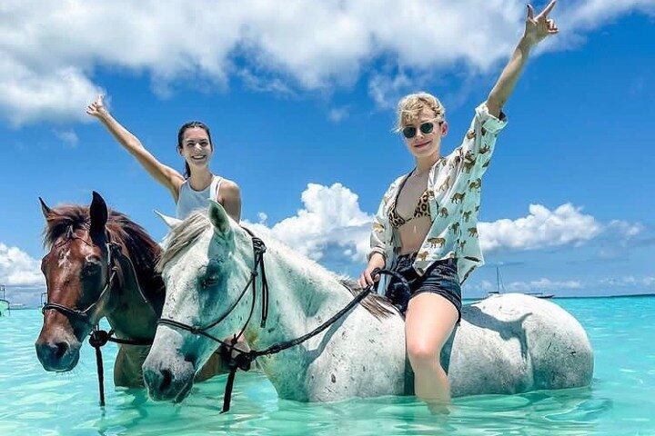 Zanzibar Horseback Riding in the Sea Beach with Guide