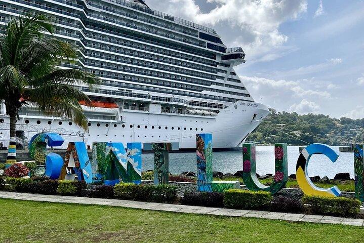 St Lucia Private Zipline and Shopping Adventure