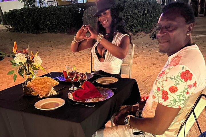Dinner Experience and Celebration on the Beach with Decorations