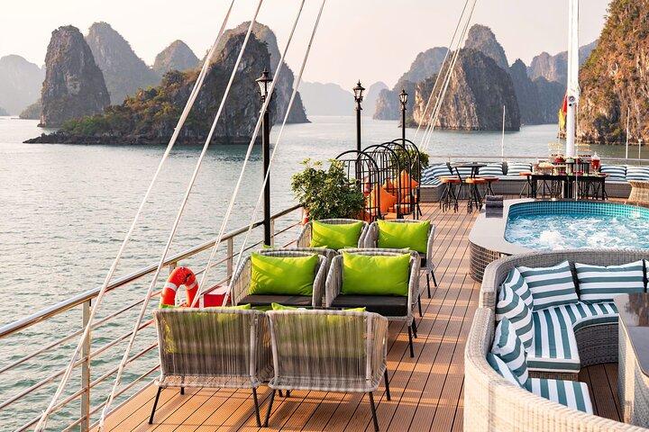 Amethyst Luxury Halong Cruise From Hanoi by Limousine Transfer