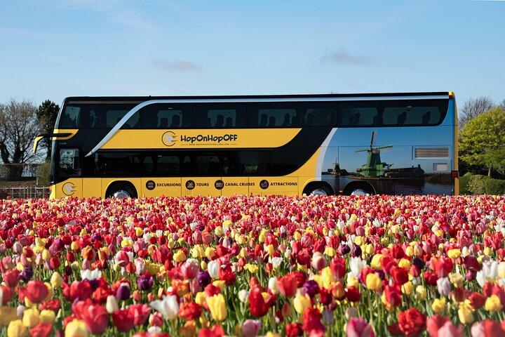 Flower Parade 17 April with Grandstand & Keukenhof from Amsterdam
