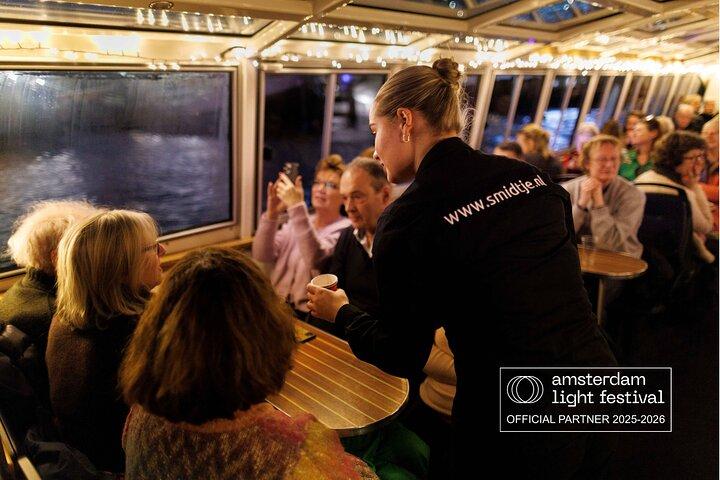 Amsterdam: heated Light Festival Cruise | Incl. Drinks Option
