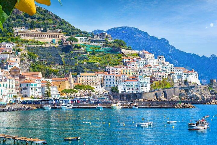 Amalfi Coast and Positano from Rome with Limoncello and Boat Tour