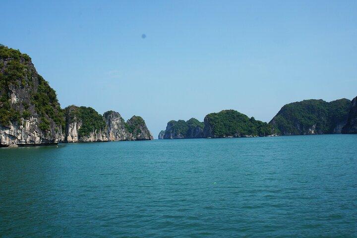 Sunset on Lan Ha Bay one of the most beautiful bay in the world