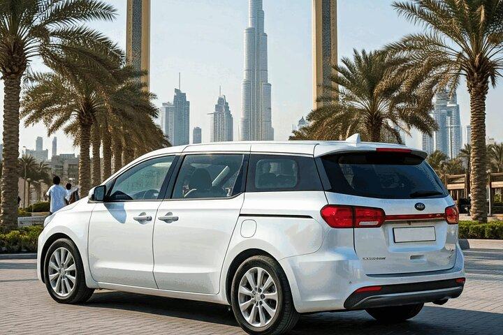 Dubai or Abu Dhabi Full Day Private Transfer with driver guide