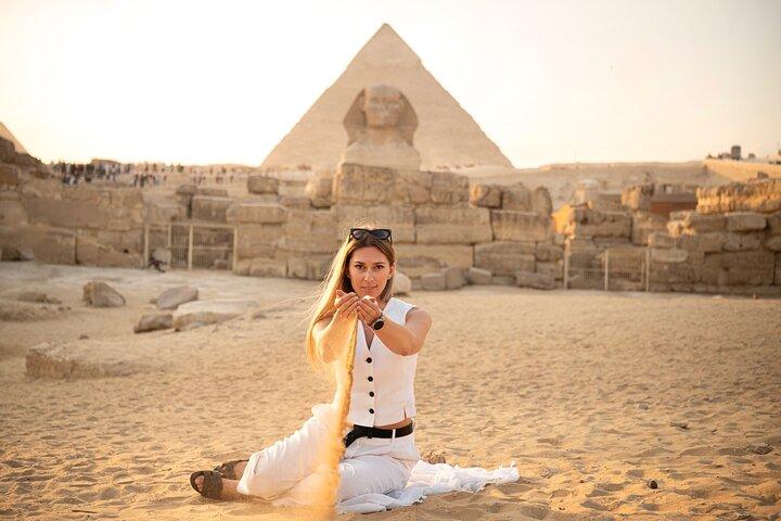 Giza pyramids tour & inside the pyramids & sphinx & camel ride