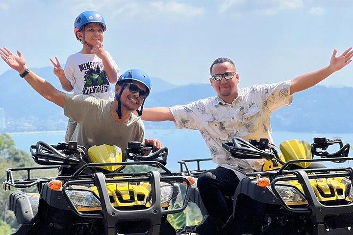 Phuket Skyline Flying Zipline and ATV with Kamala Beach View
