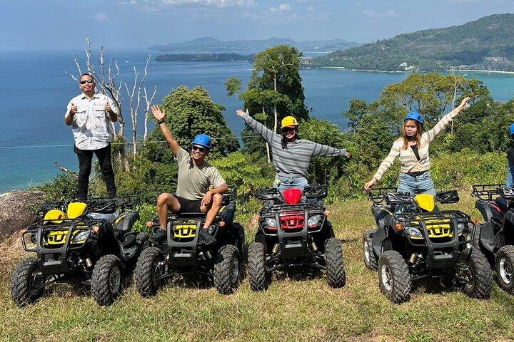 Phuket Skyline Flying Zipline and ATV with Kamala Beach View