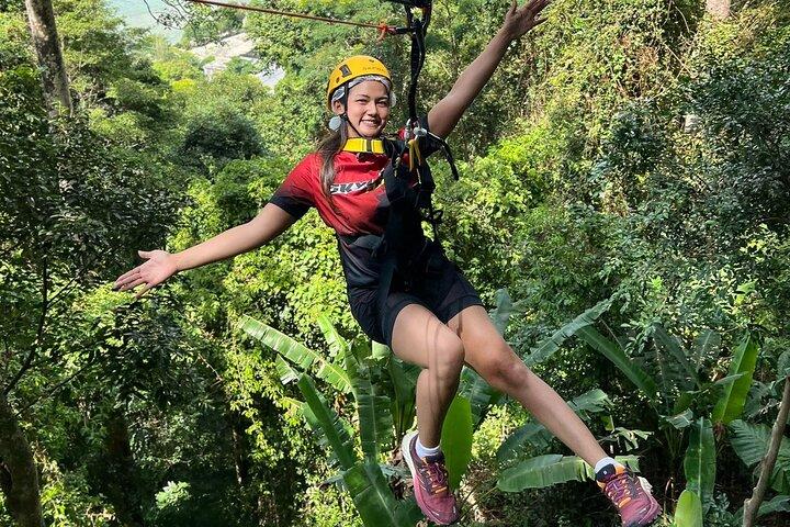 Phuket Skyline Flying Zipline and ATV with Kamala Beach View