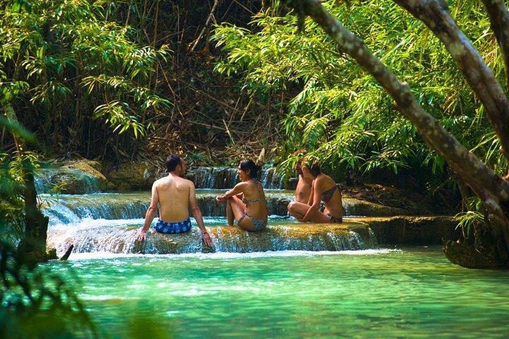 Luang Prabang Kuang Si Waterfall and Local l Craft Private Tour