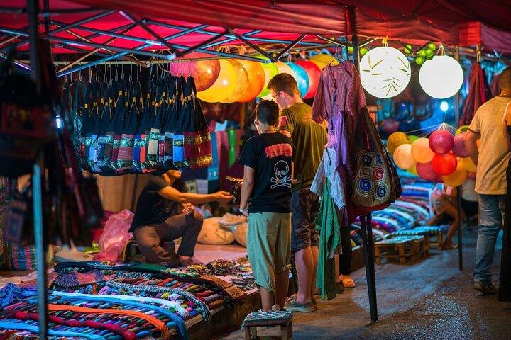 Luang Prabang Night Market and Street Food with BBQ Private Tour