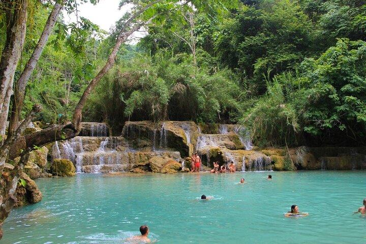 Luang Prabang Private Cultural, Museum and Kuang Si Waterfall