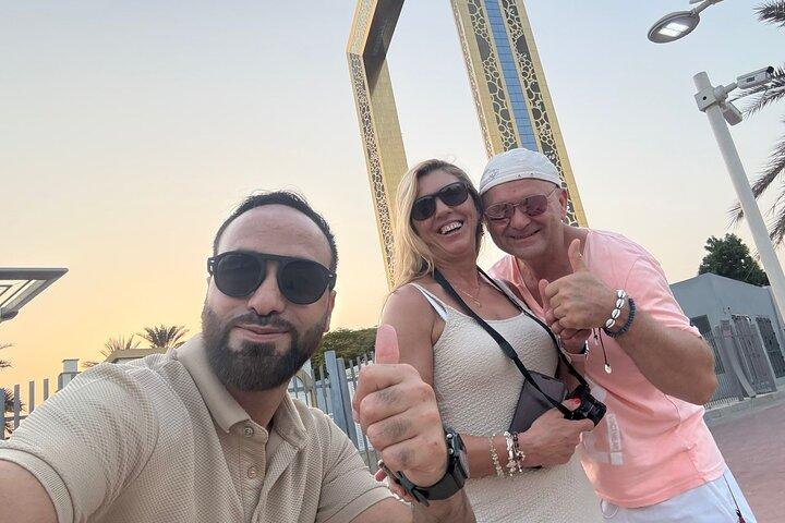 Dubai or Abu Dhabi Full Day Private Transfer with driver guide