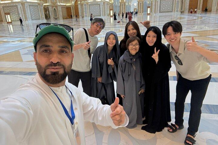 Dubai or Abu Dhabi Full Day Private Transfer with driver guide