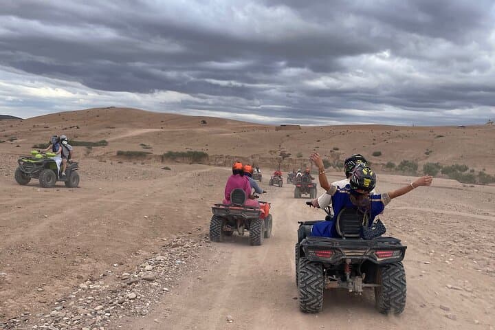 Private Agafay Desert Tour Camel Ride and ATV with Dinner Show
