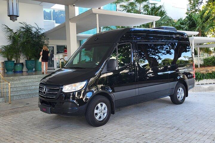 Transfer from Miami Airport to Hotel or Port Miami. Up to 11 pax.