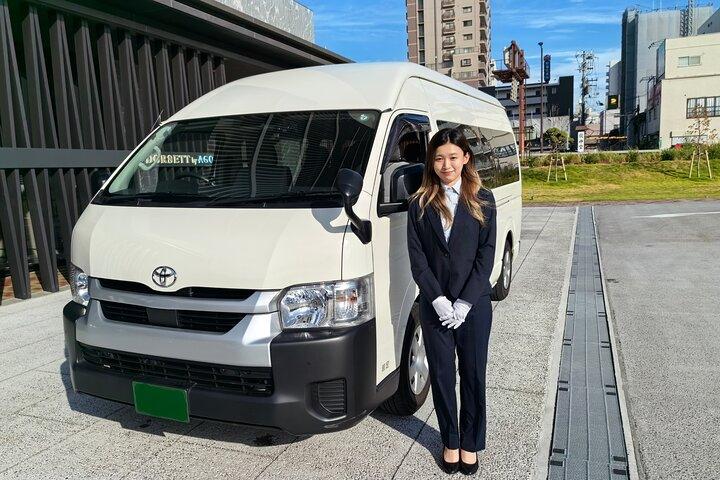 Transfer from Osaka City Hotels to Kansai Airport 10-seats van