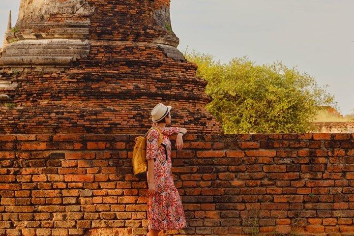 From Bangkok: Ayutthaya Ruins Day Trip & Sunset Boat Cruise