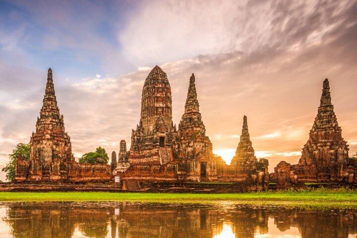 From Bangkok: Ayutthaya Ruins Day Trip & Sunset Boat Cruise