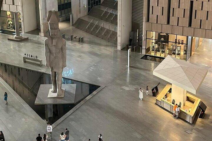 Giza Pyramids Grand Egyptian Museum and Nile Felucca
