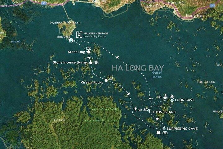 Luxury Day Cruise with Buffet & Limousine Transfer in Halong Bay