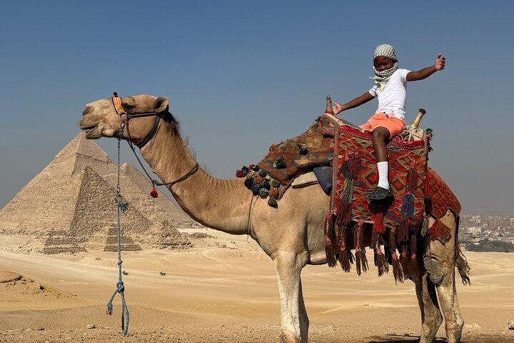 Giza Pyramids, Sphinx and Camel Ride Private Half-Day Tour