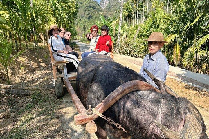Pu Luong 3 Days Tour with Waterfall, Rafting & Buffalo Carl Ride
