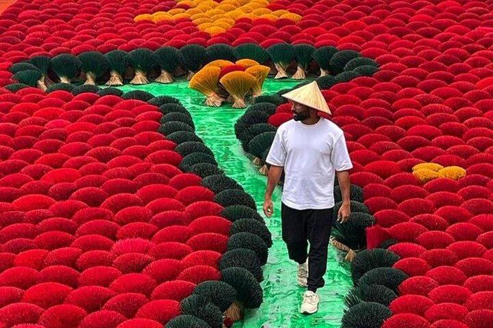 Hanoi Train Street and Incense Village Half-Day Private Tour