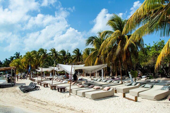 All Inclusive Isla Mujeres Catamaran Tour with Beach Club
