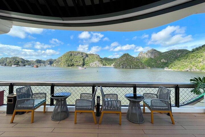 From Hanoi: Serenity Luxury Day Cruise through Lan Ha Bay