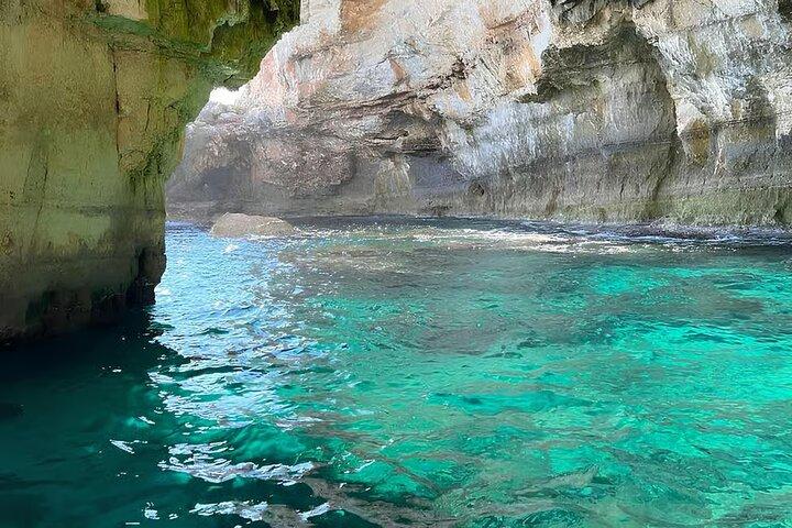Caves Boat Tour with Aperitif & Swim from Santa Maria di Leuca