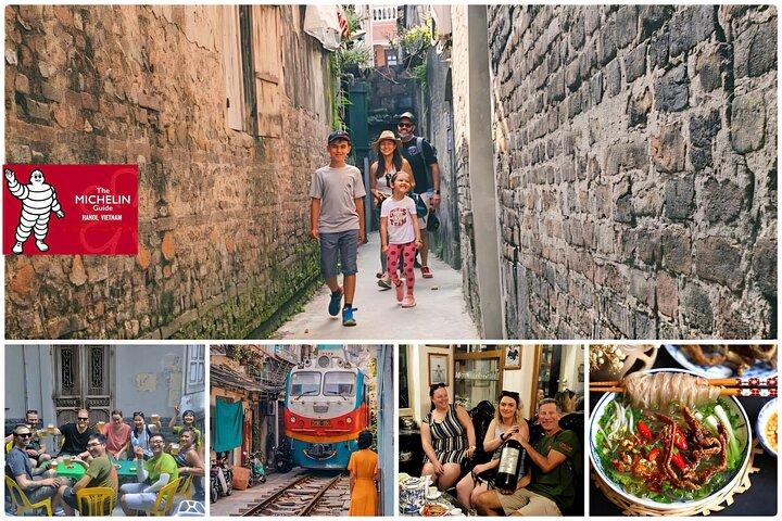 Hanoi Michelin Star Street Food Walking Tour & Train-Street
