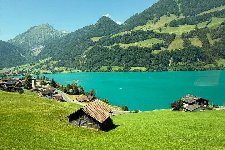 From Basel: Swiss Alps, Lauterbrunnen, Beatus Caves Small Group