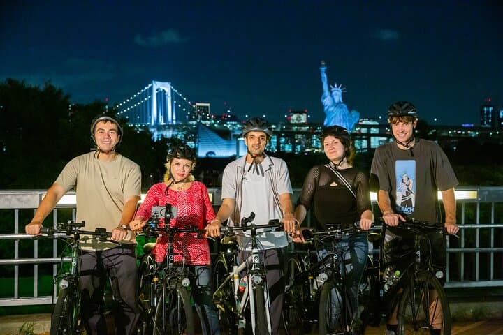 Tokyo Bay Area Sunset Night View 3h Guided E-bike Tour