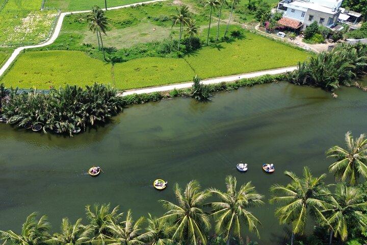 Coconut Basket Boat in Hoi An village